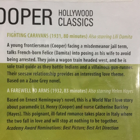 Sealed “Gary Cooper Classics” 4 Movies/2 DVDs - Picture 7 of 9